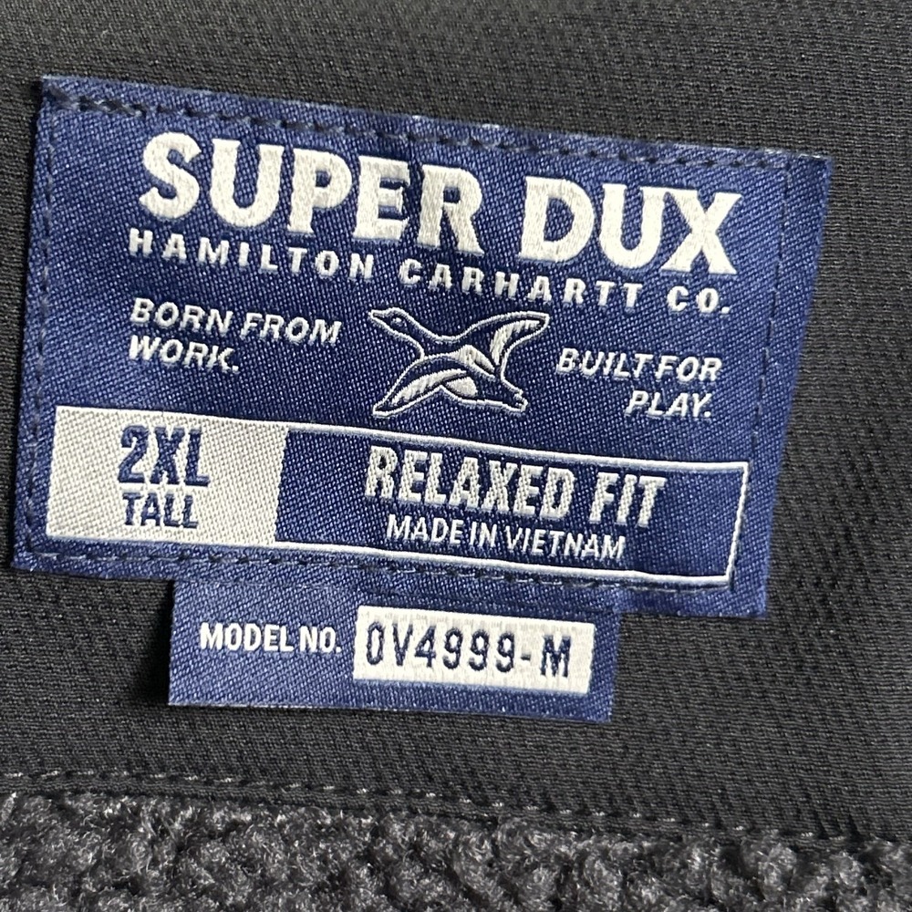 Carhartt Vest Mens 2XLT Black Super Dux Softshell Relaxed Workwear OV4999-M - Picture 6 of 12